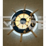 Светильник Hiper настенно-потолочный Штурвал LED 14Вт белый/голубой H062-1, фото 1