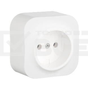 Розетка Legrand 782210 без заземления без шторок (Белая)