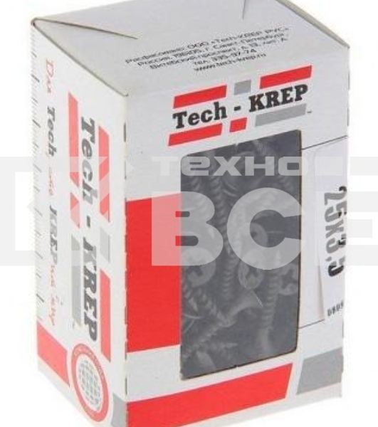 Саморез 3.5х25 гипсокартон-металл (уп.200шт) коробка Tech-Krep 102129