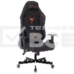 Кресло игровое Knight RAMPART черный, ромбик, эко.кожа, с подголов. крестовина металл, фото32