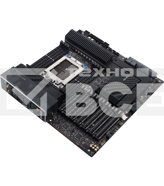 Материнская плата ASUS Pro WS WRX80E-SAGE SE WIFI, sWRX8, AMD WRX80, 8xDDR4, 8xSATA, 3xM.2, 7xPCI-E 4.0 x16, 2x 10Gb LAN, 8xUSB-A 3.2 Gen 2, 5x3.5 мм, 7.1, E-ATX