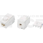 Модуль универсальный Hyperline KJ8, keystone, 1хRJ45, 180°, кат. 5е, неэкр., цвет: белый, фото3