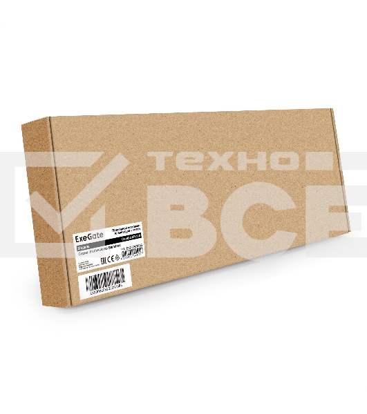 Комплект ExeGate Professional Standard Combo MK110-OEM (клавиатура влагозащищенная 104кл. + мышь оптическая 1000dpi, 3 кнопки и колесо прокрутки; USB, длина кабелей 1.5м, черный, RTL)