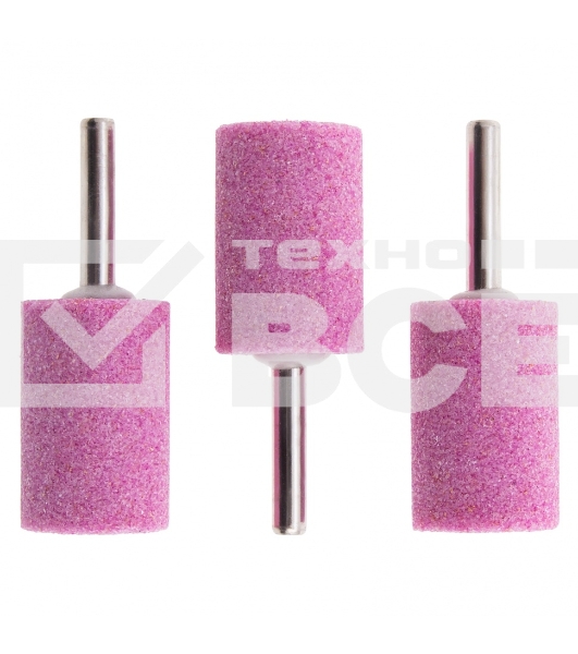 Шарошка абразивная Matrix, цилиндр удлин., 25 x 38 мм, хвостовик 6 мм, F46, 3шт.