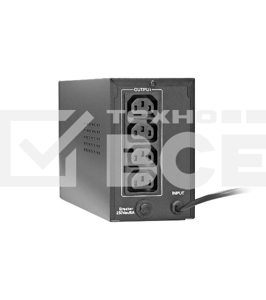 Источник бесперебойного питания ExeGate Power Back BNB-400.LED.AVR.4C13 <400VA/240W, LED, AVR, 4*C13, металлический корпус, Black>
