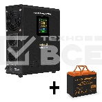 Комплект ИБП EX295996RUS + батарея 75Aч EX285653RUS 1шт (инвертор, синус, для котла, настенный) ExeGate FineSine SX-800.LCD.AVR.2SH <800VA/500W, чистая синусоида, цветной LCD-дисплей, AVR, 2*Schuko, линейно-интерактивный, крепление настенное/универсальное, фото2