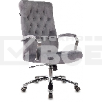 Кресло руководителя Бюрократ T-9928SL Fabric серый Italia 26, крестов. металл хром, фото15