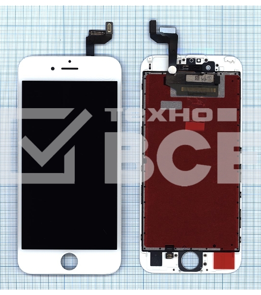 Дисплей для iPhone 6S в сборе с тачскрином (Fog) белый