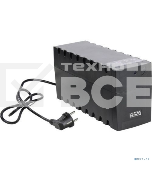 Источник бесперебойного питания Powercom RPT-1000AP EURO 600W USB