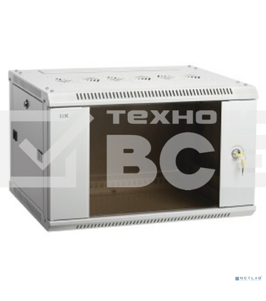 Шкаф ITK LINEA W 12U 600x600 мм дверь стекло, RAL7035