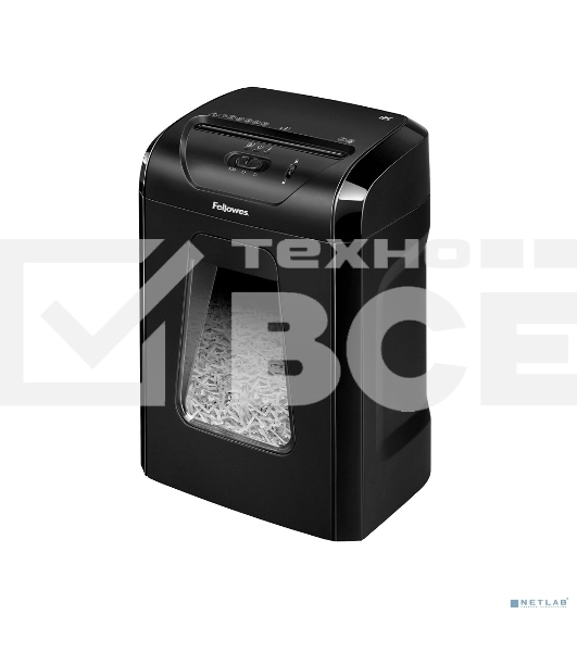 Шредер Fellowes PowerShred 12C FS-71201 {DIN P-4, 4х40мм, 12лст., 18лтр.,Safety Lock}