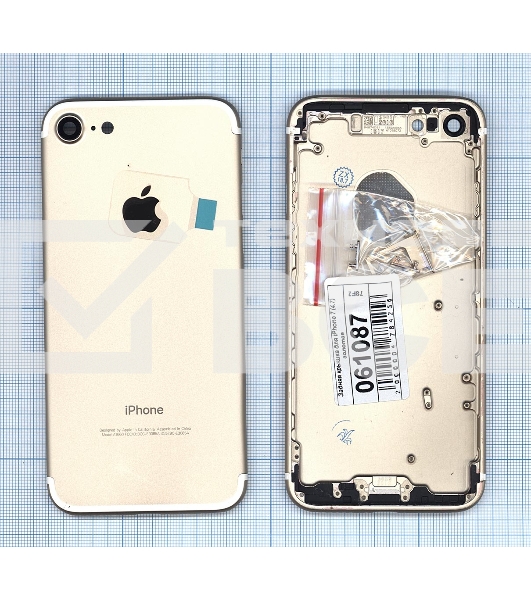 Задняя крышка для iPhone 7 (4.7) золотая