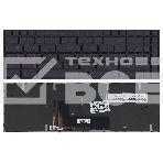 Клавиатура для ноутбука DNS Clevo P651 черная с рамкой с подсветкой, фото2