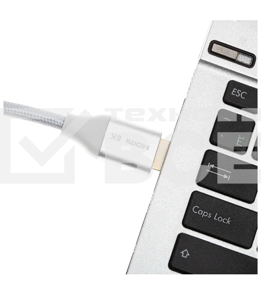 Кабель аудио-видео Cactus CS-HDMI.2.1-5 HDMI (m)/HDMI (m) 5м. Позолоченные контакты серебристый