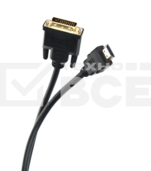 Кабель HDMI to DVI-D (19M -25M) 2м, TV-COM <LCG135E-2M>
