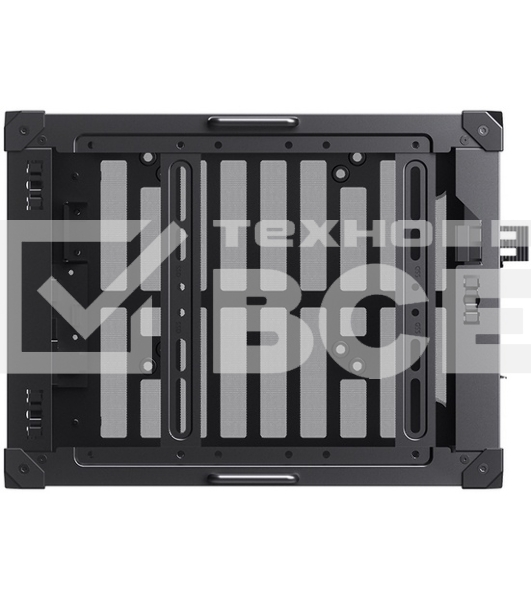 Компьютерный корпус JONSBO Computer Case C6Handle black hang-in version черный, Mini-Tower, материнская плата mATX, без БП, прозрачная боковая панель