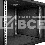 Шкаф телекоммуникационный 19' настенный 9U ExeGate EC-WM-9U.600.G.BLACK (19', 9U, 600x600x500мм (ШхГхВ), передняя дверь закаленное стекло, съемные боковые панели, пыле- и влагозащита IP23, черный RAL 9004), фото16