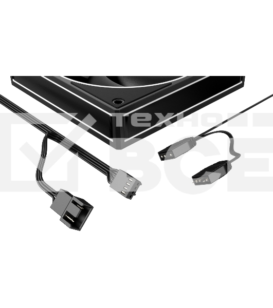 Вентилятор для корпуса ID-Cooling AF-127-ARGb-K черный, 120 мм, 2000 об/мин, 29.9 дБ, 4 pin