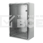 Корпус пластиковый ЩМПп Rexant с прозрачной дверцей и монтажной панелью 600х400х200мм, АБС, УХЛ1, IP65, фото 1