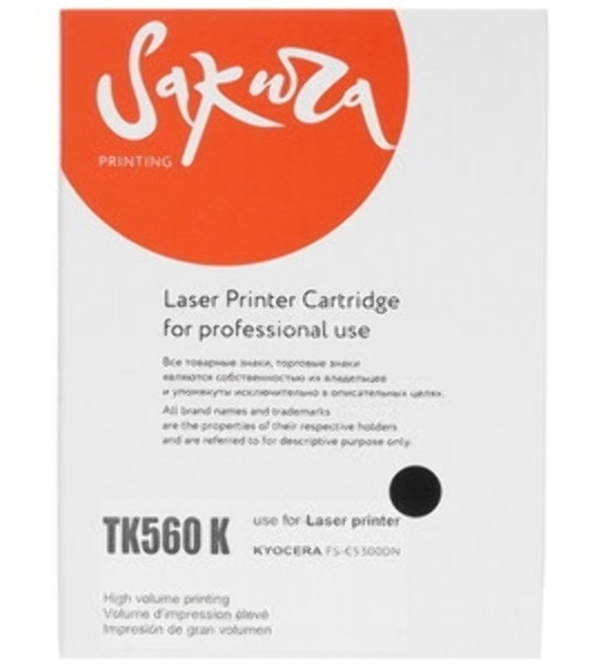 Картридж Sakura TK560K для Kyocera Mita FS-C5300DN/FS-C5350DN, ECOSYS 6030cdn, черный, 12 000 к.