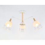 Светильник Ambrella light TR4737/3 WH/LW белый/светлое дерево E27/3 max 40W D760*350, фото5