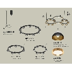 Светильник Ambrella light XR92092000/22 SBK/PYG/CL черный песок/золото желтое полированное/прозрачный GX53, фото 1