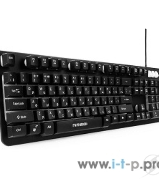 Клавиатура игровая Гарнизон GK-300G, металл, 3 различные подсветки, USB, черный, антифантомные и механизированные клавиши,