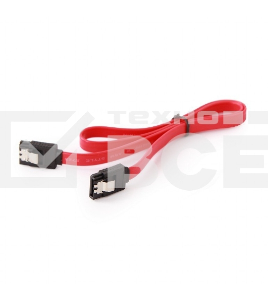Кабель интерфейсный SATAIII Cablexpert CC-SATAM-DATA-XL, 100см, 7pin/7pin, защелка, пакет