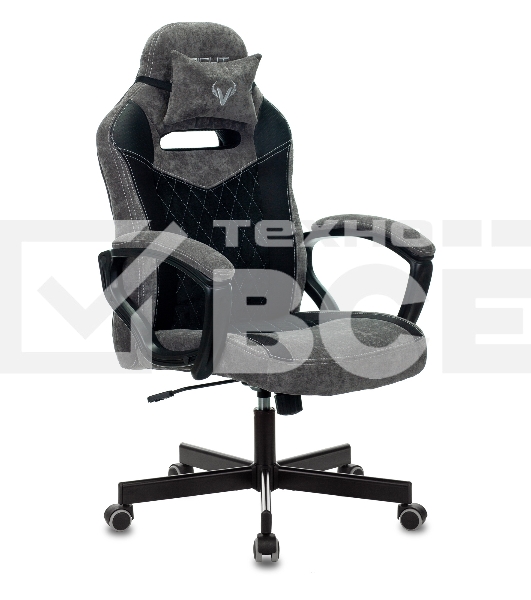 Кресло игровое Бюрократ VIKING 6 KNIGHT B FABRIC черный крестовина металл/пластик