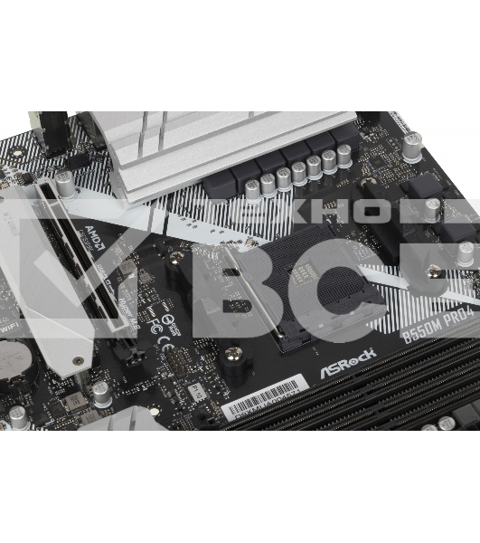Материнская плата ASRock B550M Pro4, AM4, AMD B550, 4xDDR4, 6xSATA, 2xM.2, 1xPCI-E 3.0 x16, 1xPCI-E 4.0 x16, 1xDisplayPort, 1xHDMI, 1xVGA, 1x 1Gb LAN, 3x3.5 мм, 7.1, Micro-ATX