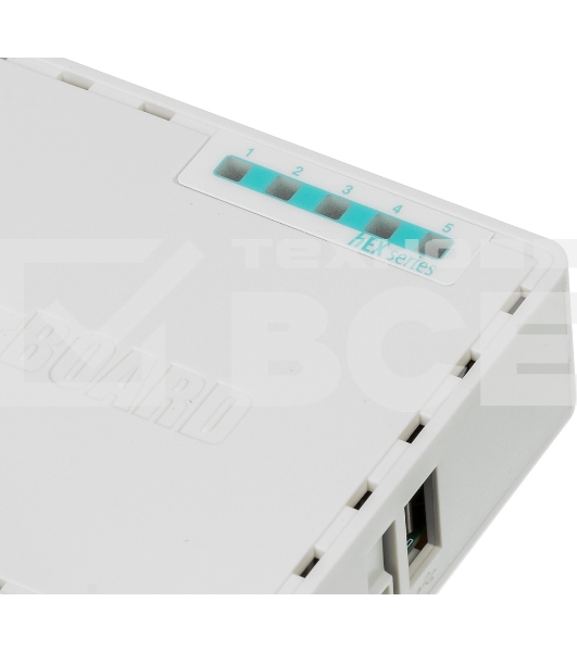 Роутер MikroTik RB750Gr3 hEX (RouterOS L4) with power supply and case 5 port 10/100/1000 гигабитный высокопроизводительный Ethernet