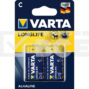 Батарейки VARTA Long Life C блистер 2 04114101412