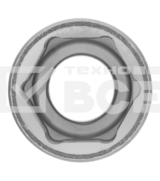 Головка торцевая, 17 мм, 6-гранная, CrV, под квадрат 1/2