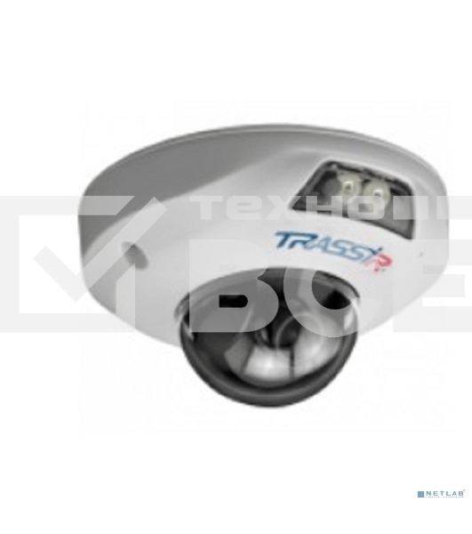 Уличная 2Мп IP-камера TRASSIR TR-D4121IR1 v6 2.8 с ИК-подсветкой. Матрица 1/2.7' CMOS, разрешение 2Мп