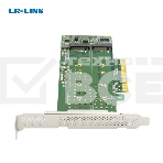 Переходник Lr-Link LRNV95N8 PCIe x8 to 2-Port M.2 NVMe Adapter, Supports 2*M.2 NVMe SSD for 2230, 2242, 2260,2280 and 22110mm, фото5