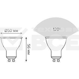 Лампа MR16 9W 830lm 4100K GU10 LED