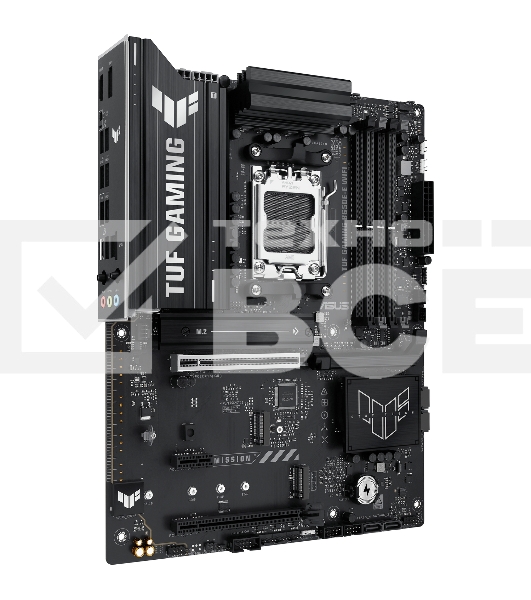 Материнская плата ASUS TUF GAMING B650-E WIFI, AM5, AMD B650, 4xDDR5, 4xSATA, 3xM.2, 1xPCIe 4.0 x16, 1xPCIe 4.0 x16, 1xPCIe x1, 1xDP, 1xHDMI, 1x2.5Gb LAN, Wi-Fi 6E, Bluetooth 5.3, 2xUSB-C (1x10Gbps, 1x20Gbps), 3xUSB-A 5Gbps, 2xUSB-A 10Gbps, 3xUSB-A 2.0, 5