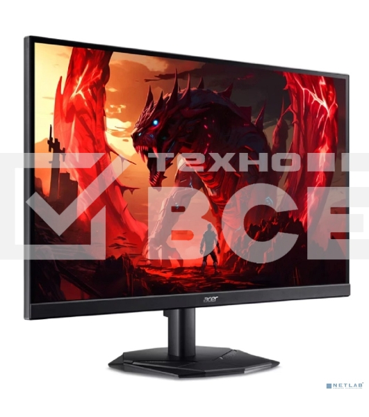 Монитор 23.8' Acer KG241YX1bmiipx IPS 1920x1080, 200 Гц, 1 мс, 16:9, 250 кд/м², 1xHDMI, 1xDP, динамики, черный