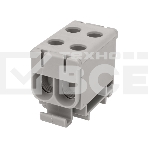 Клемма вводная силовая Rexant КВС 6-50 мм² 2-рядная серая распределительная, фото 1