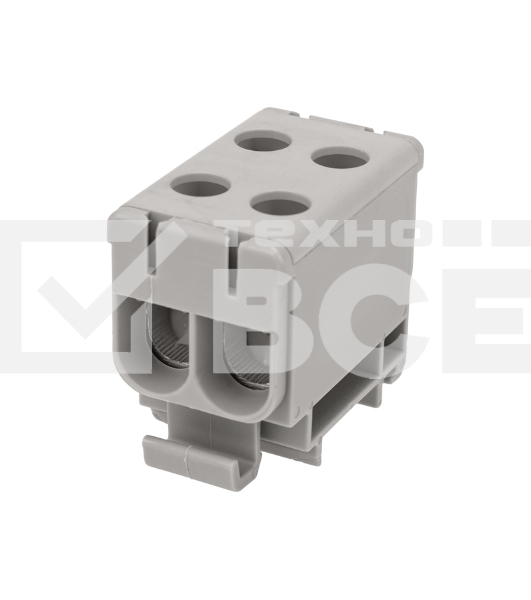 Клемма вводная силовая Rexant КВС 6-50 мм² 2-рядная серая распределительная