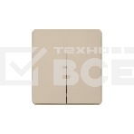 Выключатель KRANZ ROUND 2 кл проходной (переключатель) 10А с/у шелк, фото 1