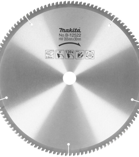 Круг пильный Makita B-12522 Z120 PremiumФ355х25.4х3мм 120зуб по алюминию