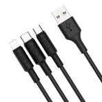 Кабель USB 2.0 HOCO X25, AM/Lightning M, черный, 1м, фото5