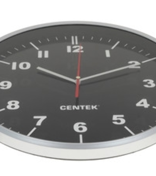 Часы настенные Centek СТ-7100 черный