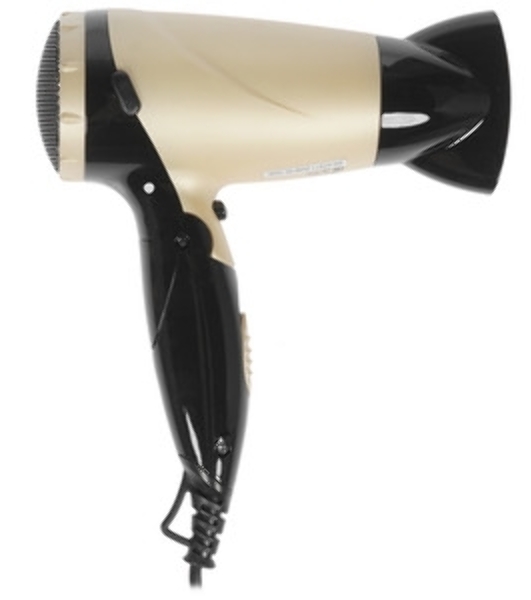 Фен Centek CT-2209 BLG черный/золотой перламутр, 1600 Вт, компактный