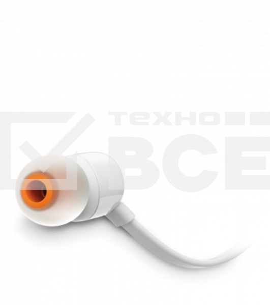 Наушники JBL Tune 110, 3.5 мм, внутриканальные, белый