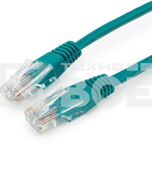 Патч-корд UTP Cablexpert кат.5e 0.25м, литой, многожильный (зелёный)