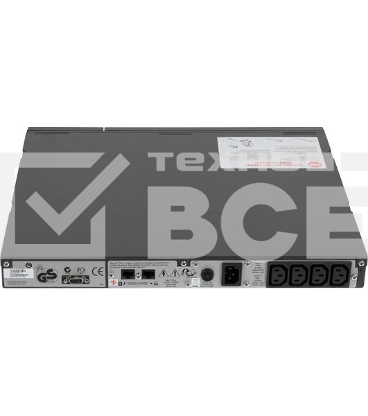Источник бесперебойного питания APC Smart-UPS SC SC450RMI1U 280Вт 450ВА черный