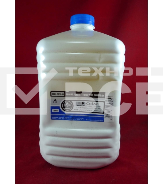 Тонер HP Color LJ M252/M274/M277/M377/M452/M477/M553/M577/M154/M180 (CF402/CF412/CF362/CF512/CF532) Yellow химический (кан. 1кг) BW Premium фас. Россия