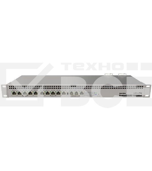 Маршрутизатор MikroTik RouterBOARD 1100Dx4 with Annapurna Alpine AL21400 Cortex A15 CPU (4-cores, 1.4GHz per core), 1GB RAM, 13xGbit LAN, 60GB M.2 drive, RouterOS L6, 1U rackmount case, Dual PSU